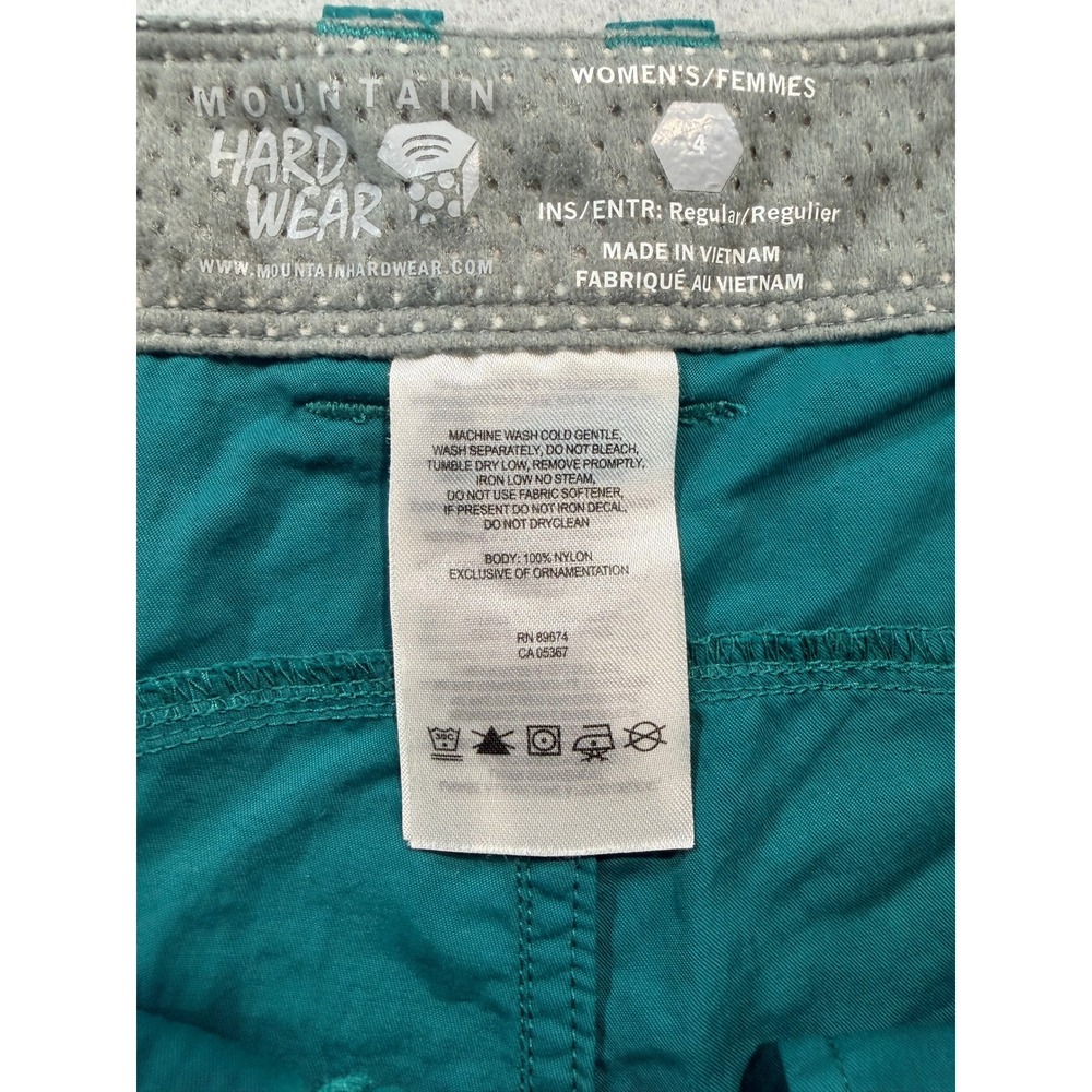 Mountain Hardwear Womens Hiking Cargo Short Size 4 - Picture 7 of 7